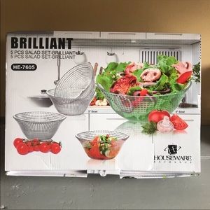 5-piece Brilliant salad bowl set